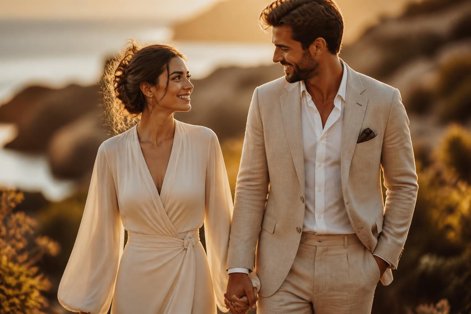 Casal feliz reconectado